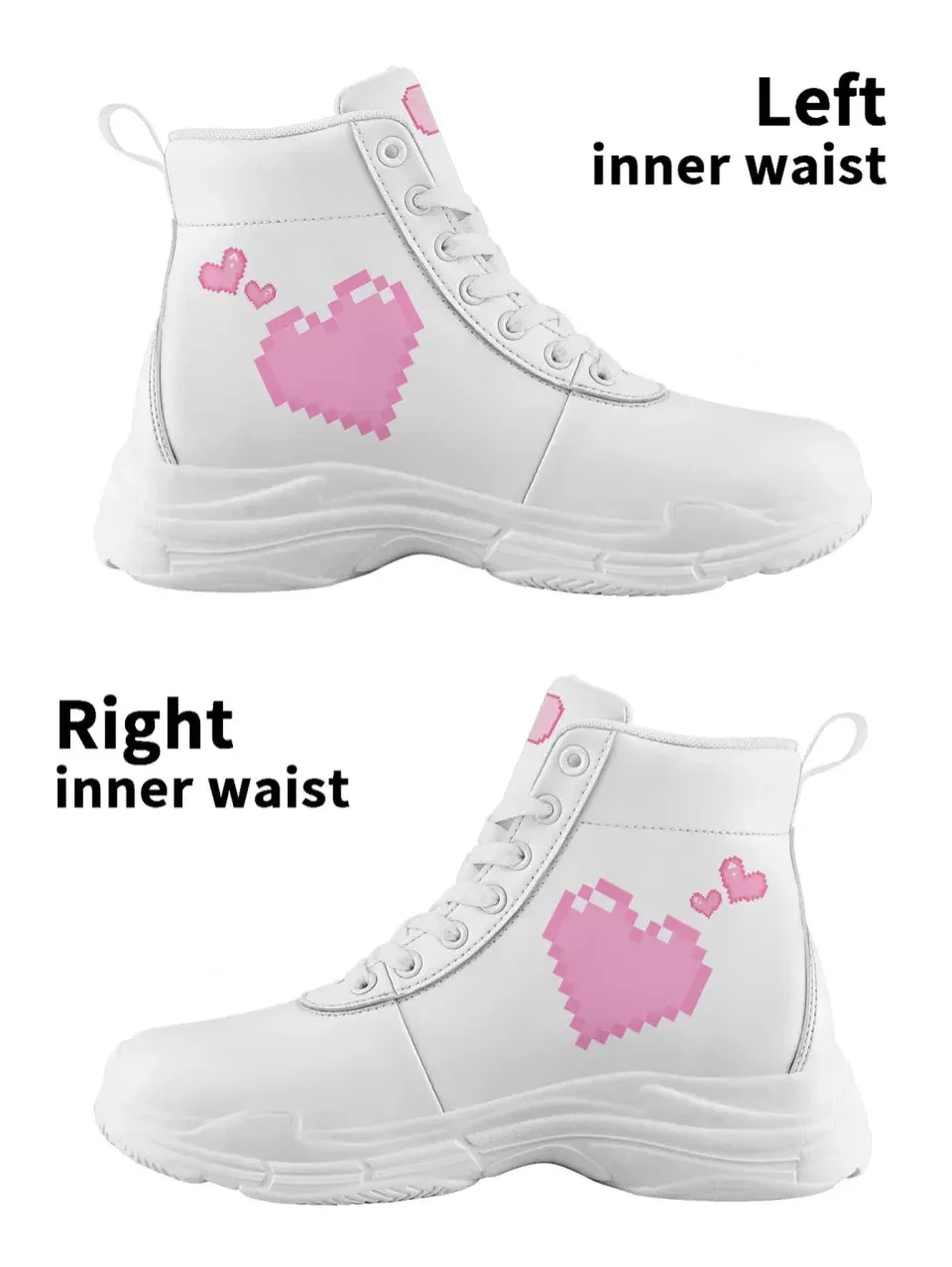Unique Gift,Personalized Soulmate High Tops Sneakers, Custom Heartbeat Shoes, Valentine's Day Special Shoes